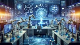 AI Robotic Chemistry Lab Concept