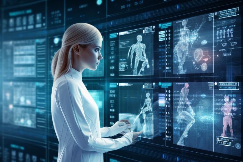 AI Sorting Medical Data Concept Art
