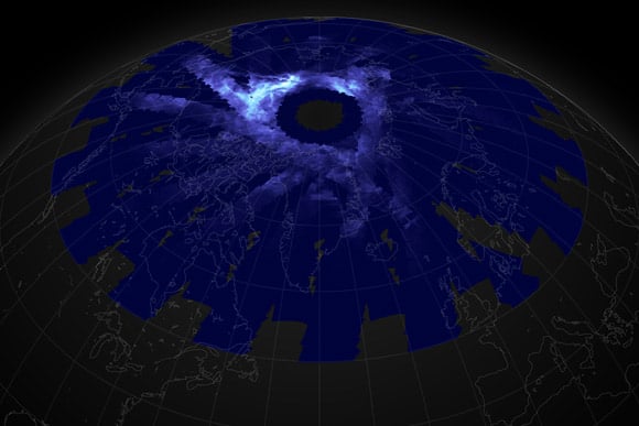 AIM Spacecraft Observes Noctilucent Clouds