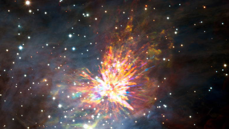 ALMA Captures Dramatic Stellar Explosion in Orion