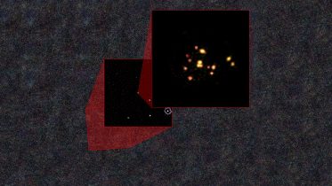 ALMA Views 14-Galaxy Collision in the Distant Universe