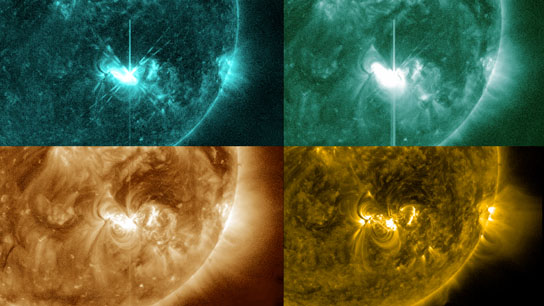 AR1515 sent out an M5.3 class solar flare that peaked on July 4