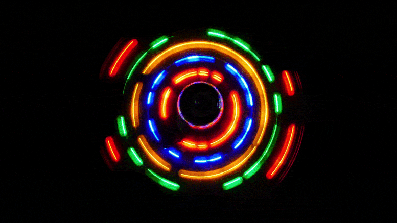 Abstract Color Spin Light Concept