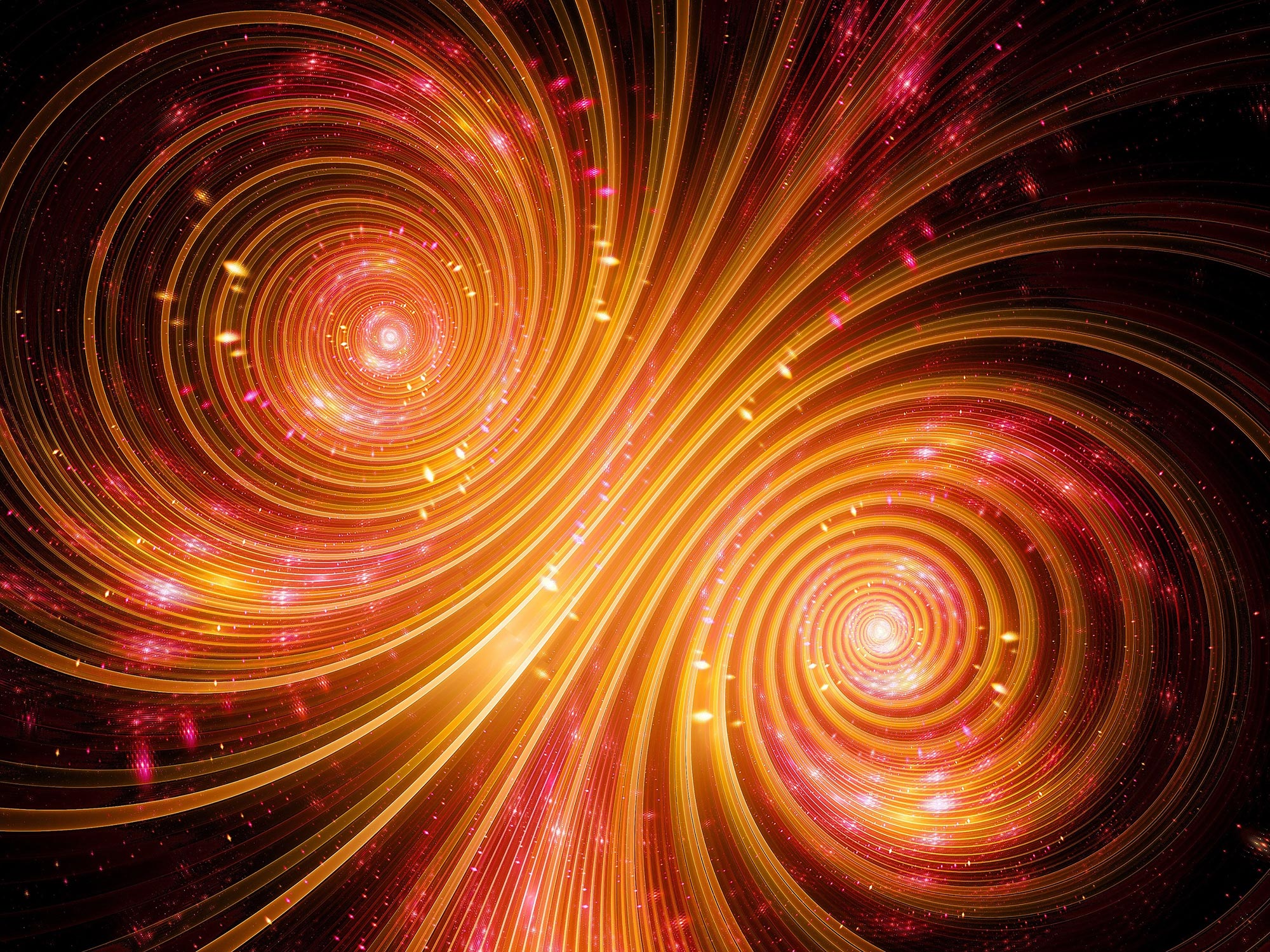 Concepto de astrofísica de física de partículas de energía abstracta