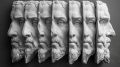 Abstract Human Behavior Art Concept