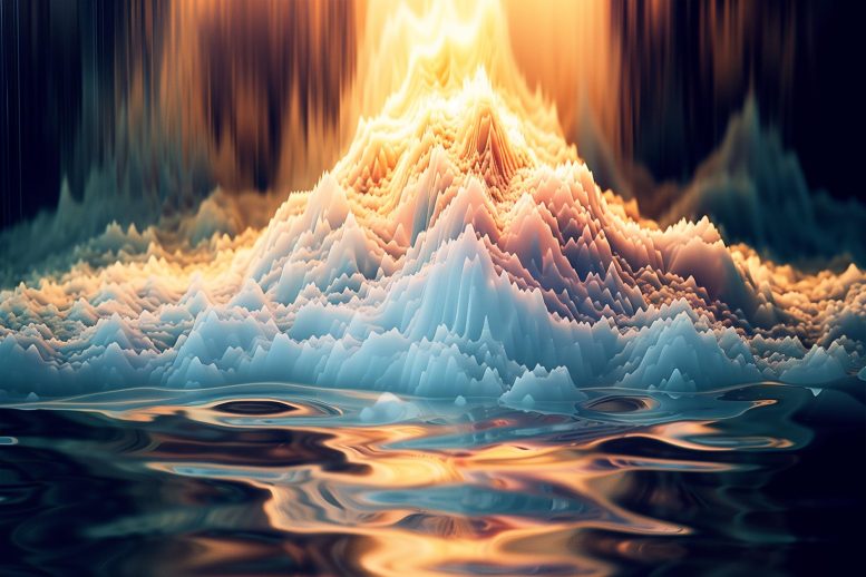 Abstract Light Water Evaporation Art