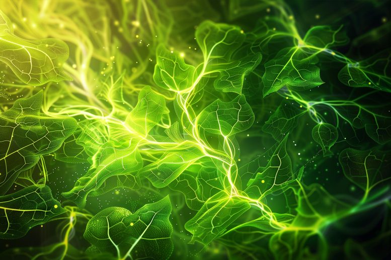 Abstract Photosynthesis Electricity Art