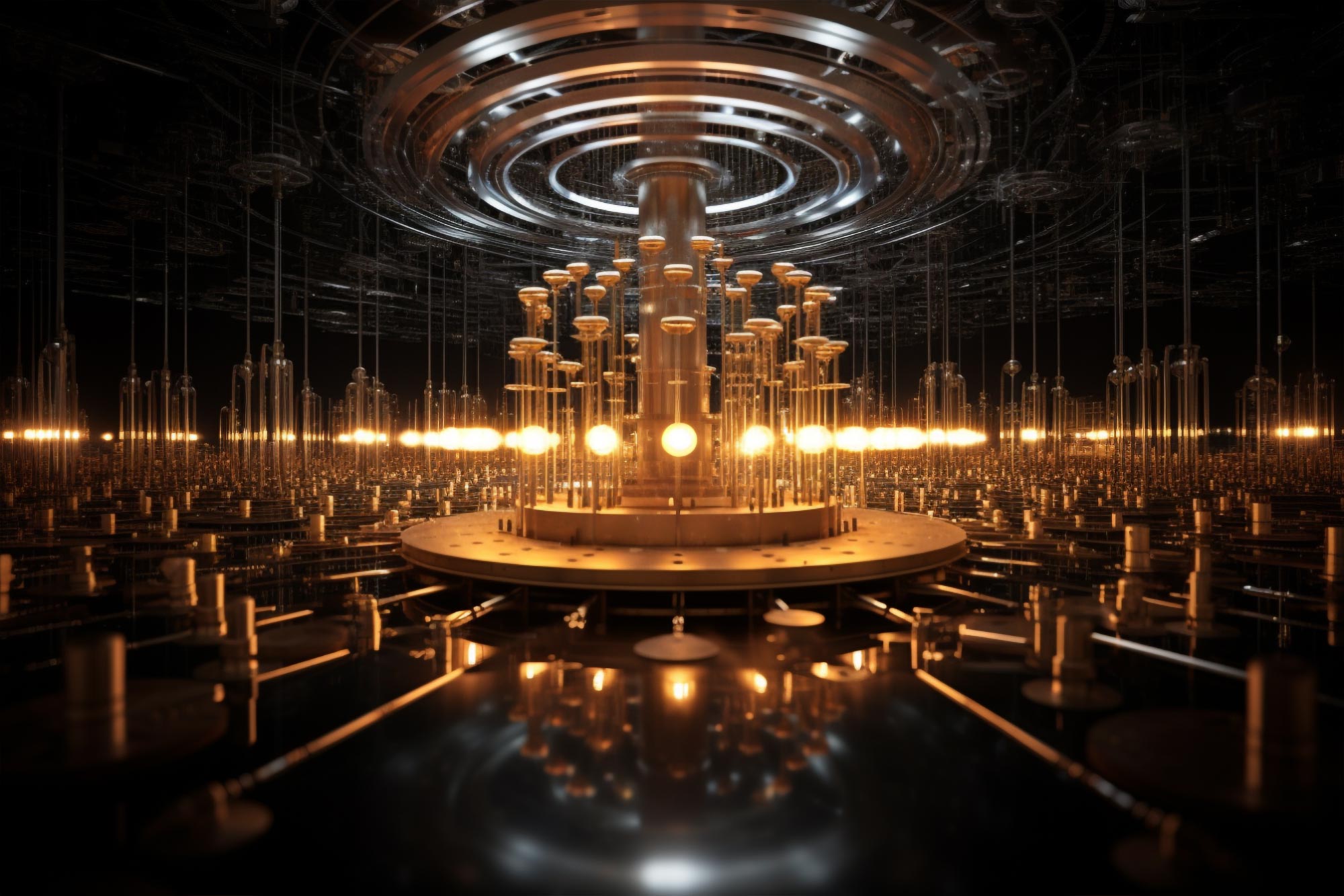 Abstract Quantum Computing Noise Concept