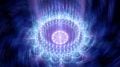 Abstract Quantum Energy Physics Glowing Rotating Mandalas