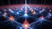 Abstract Quantum Networking Art Concept