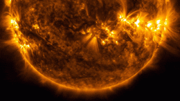 Active Sun Solar Flares