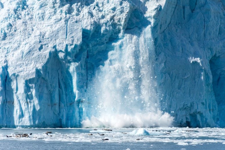 Actively Calving Glacier