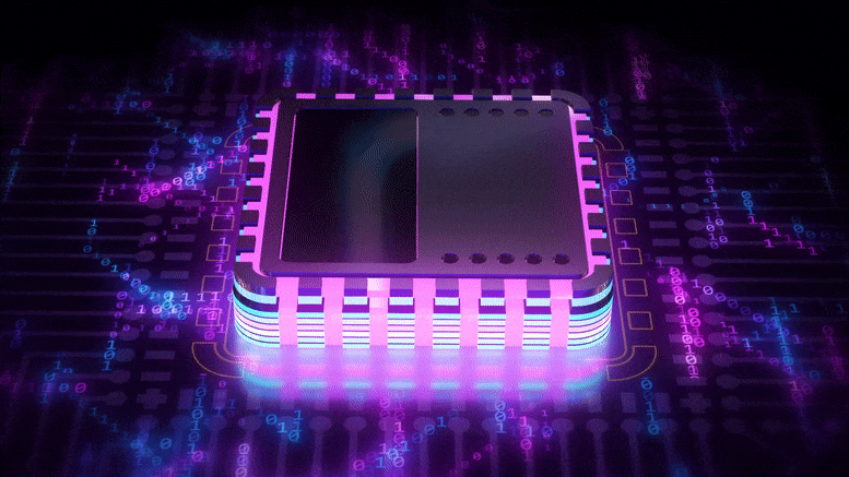 Advanced Computer Chip Concept