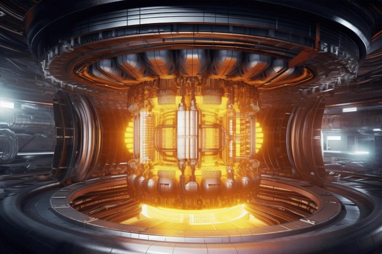 Advanced Fusion Reactor Concept Illustration