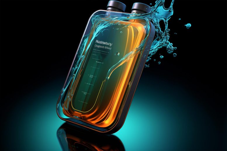 Advanced Futuristic Liquid Flow Battery Concept