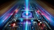 Advanced Technological Photonic Circuit Art Concept