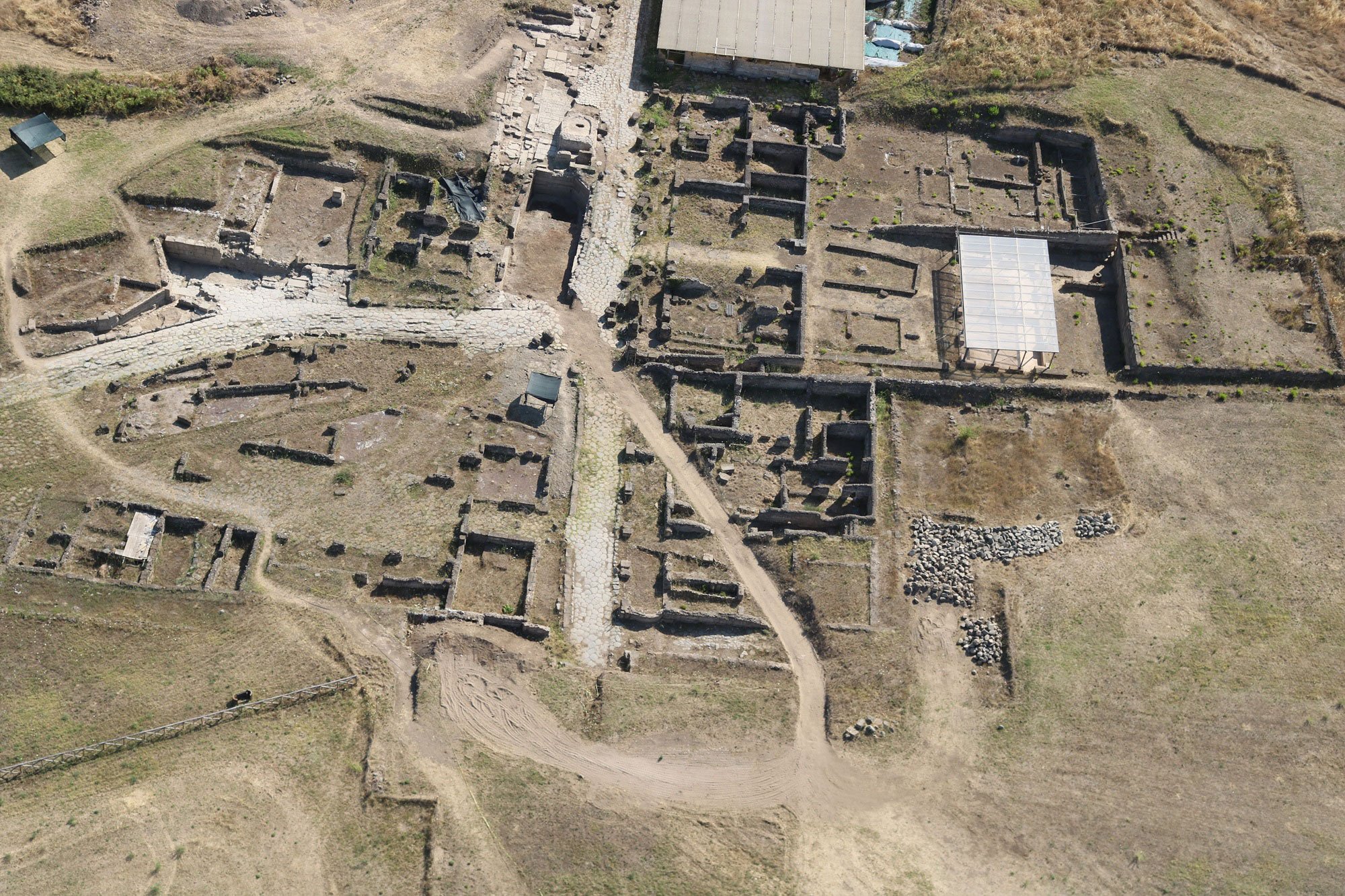 Aerial Image of Gabii excavation site