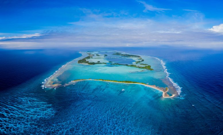 Aerial View Palmyra Atoll