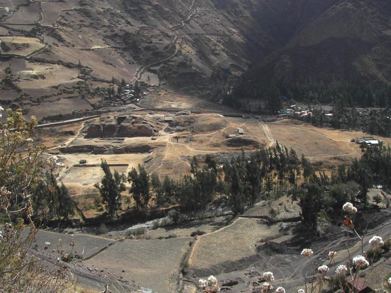 Aerial View of Chavin De Huantar