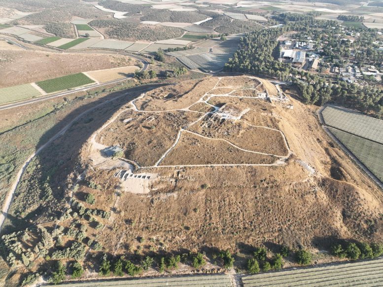 Aerial view of Tel Lachish