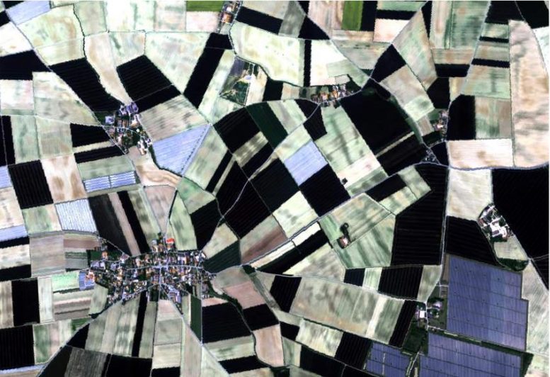 Agricultural Fields in Irlbach, Germany, From AVIRIS