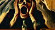 Alcoholism Scream Concept