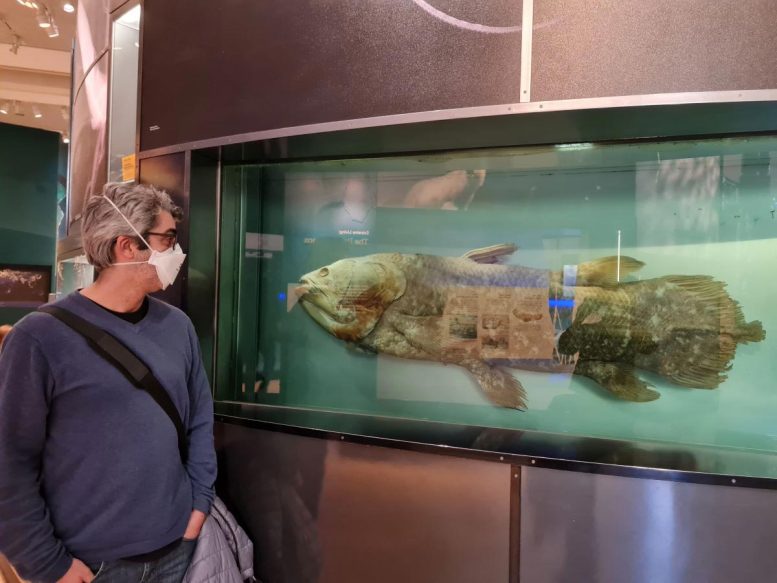 Al&eacute;ssio Datovo With Coelacanth Specimen