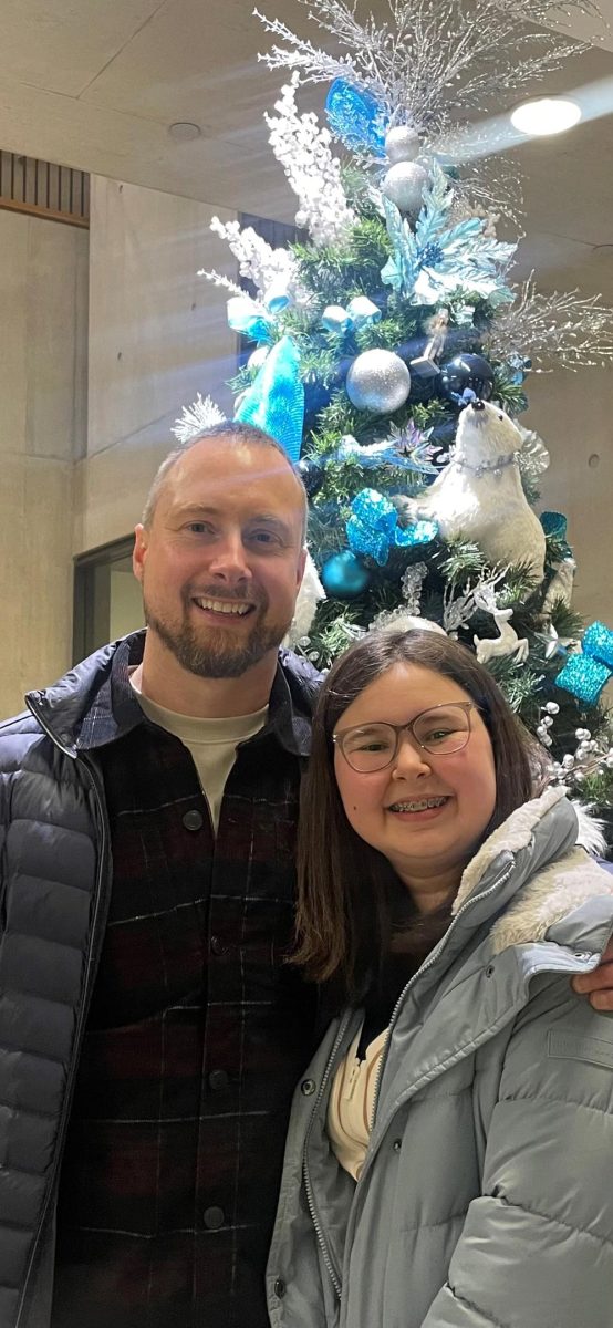 Alyssa and Dad Christmas