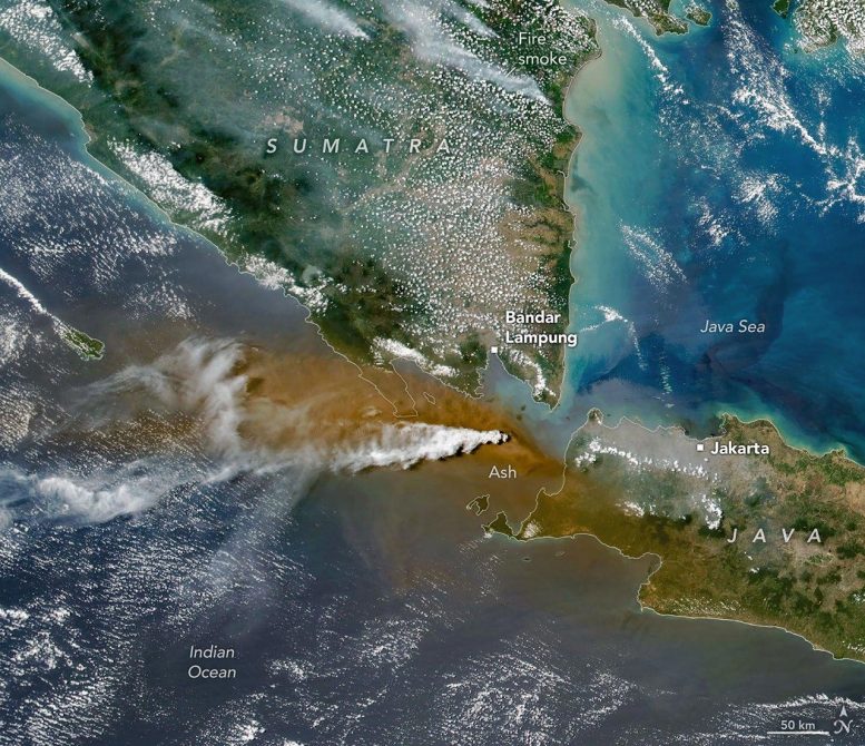 Anak Krakatau Eruption 2026 Annotated
