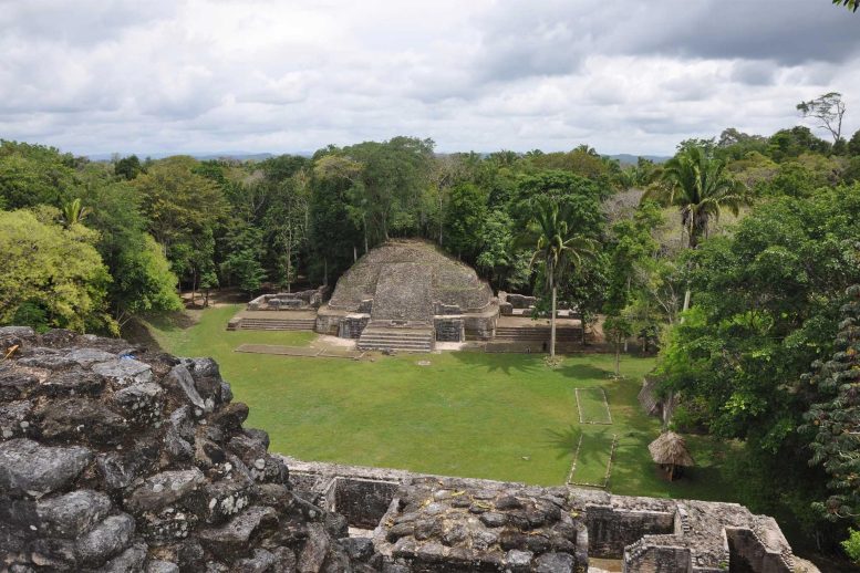 Ancient Mayan Structures at Caracol, Belize