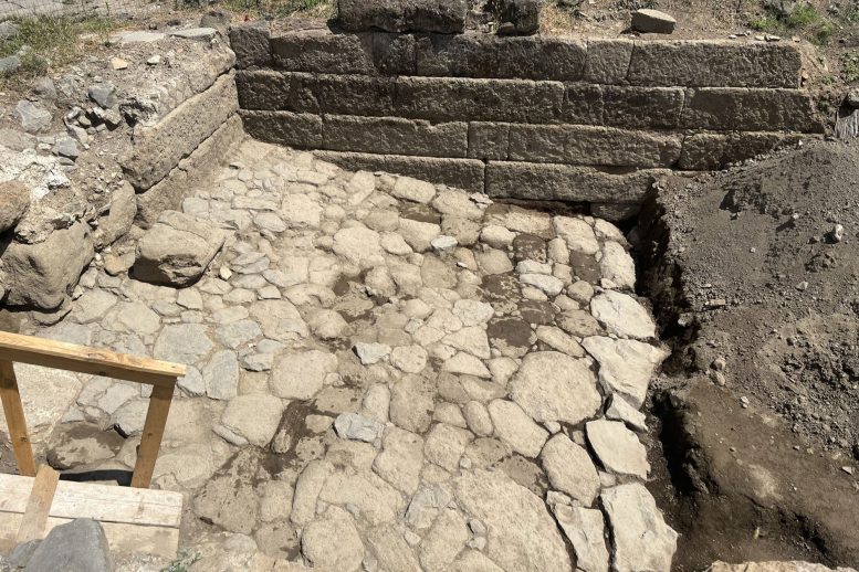 Ancient Roman Water Basin in Gabii
