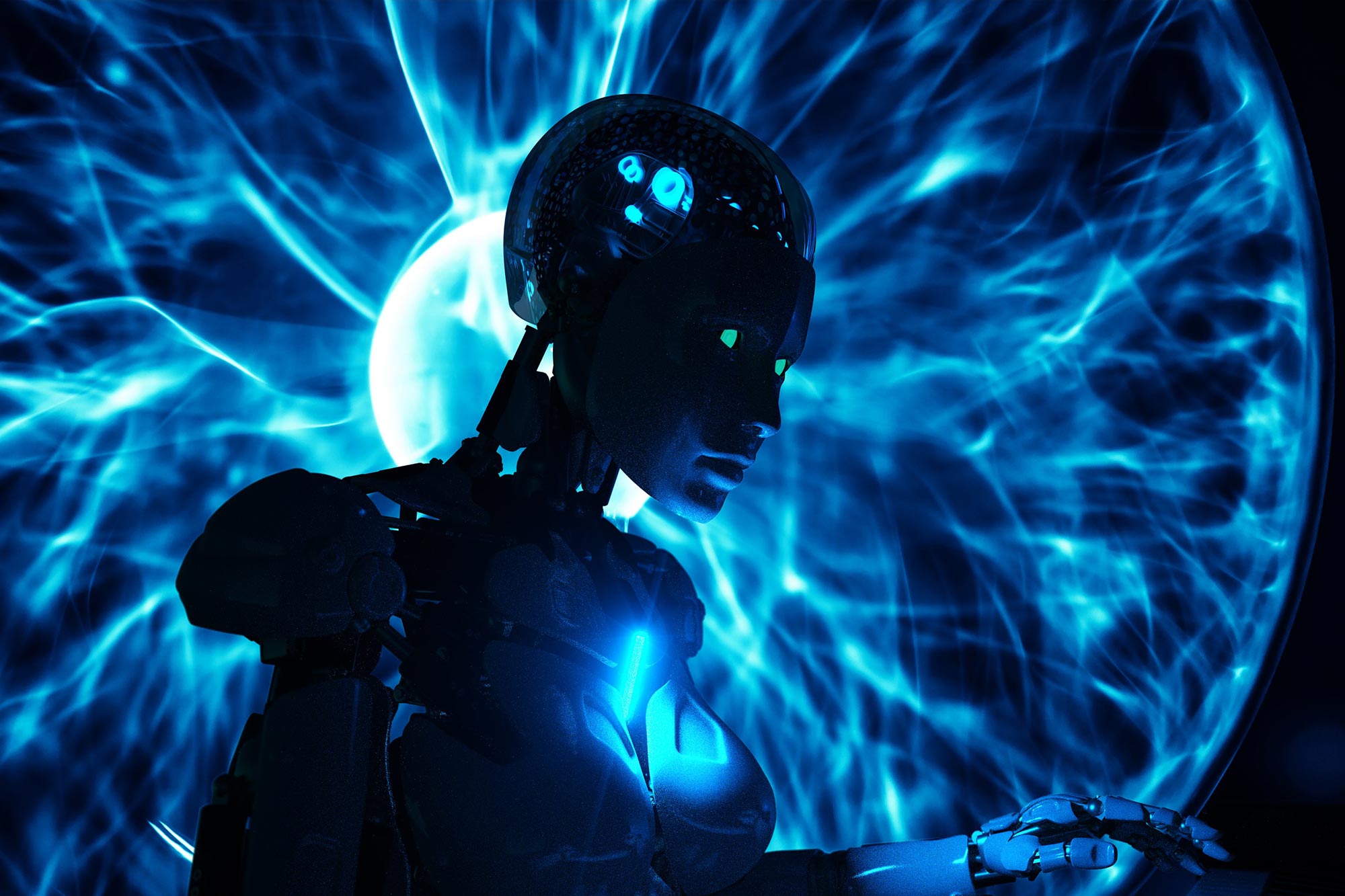 Android Robot AI Concept