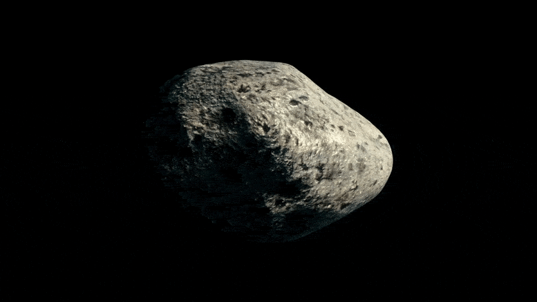 Animation Asteroid Rotating