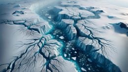 Antarctic Ice Melt Art Concept