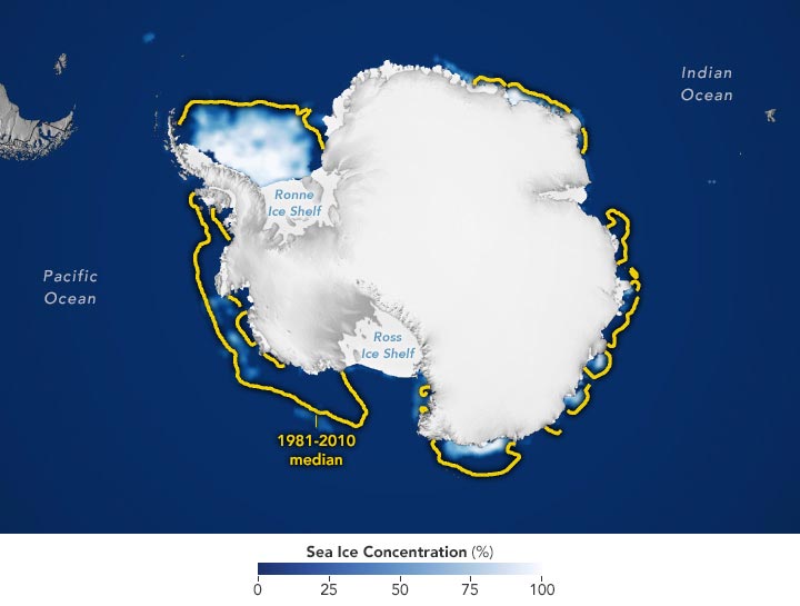 Antarctic Sea Ice February 2023 Annotated