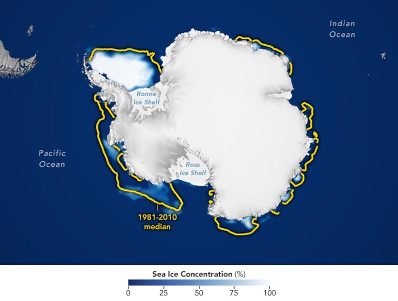 Antarctic Sea Ice Plunged Summer 2025 Annotated
