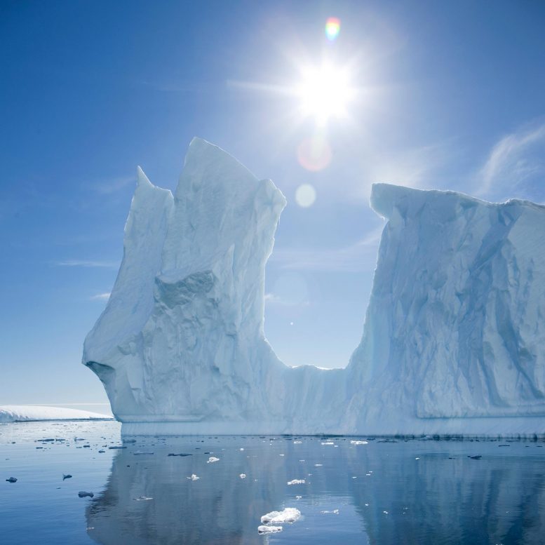 Antarctica Iceberg Sun Atmosphere