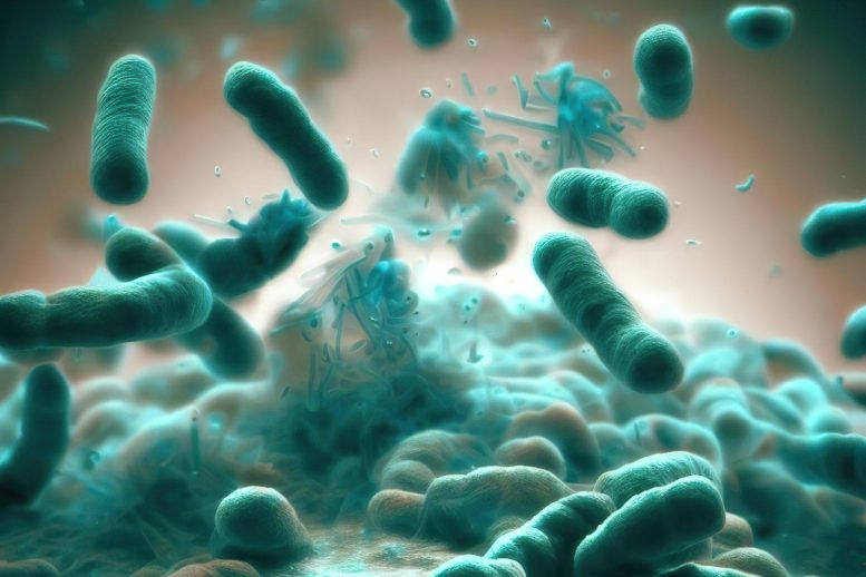 Antibiotic Bacteria Destruction Illustration