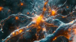 Antibodies Attacking Neuron Concept Art