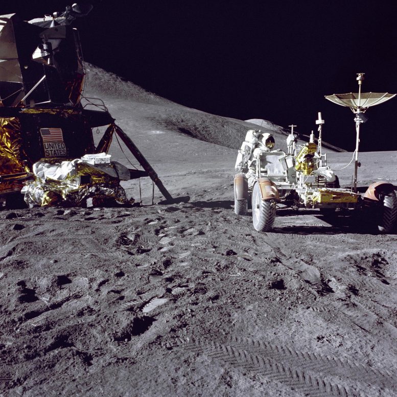Apollo 15 Lunar Module and Rover