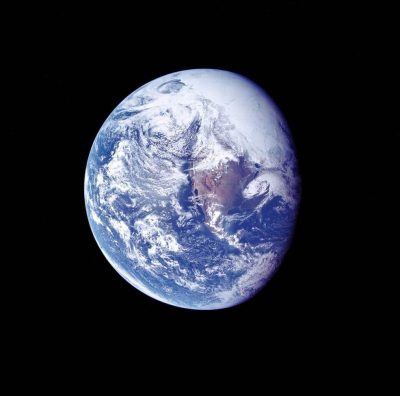 Apollo 16 Receding Earth 1