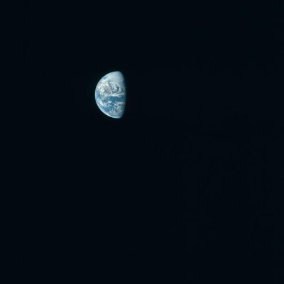 Apollo 16 Receding Earth 3