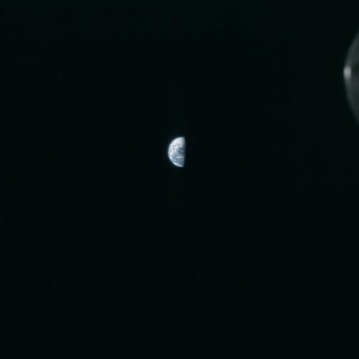 Apollo 16 Receding Earth 4