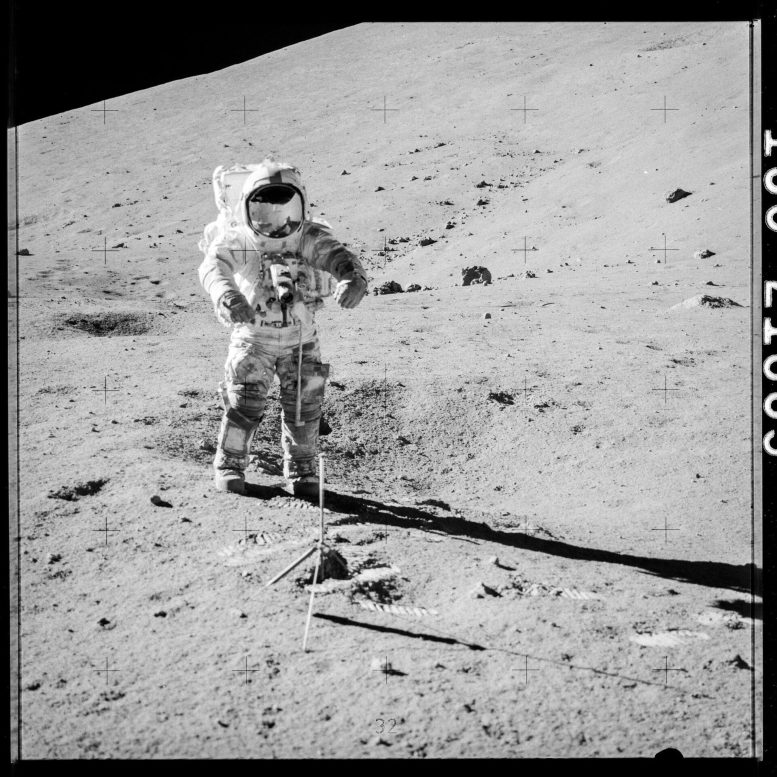 Apollo 17 Astronaut Gene Cernan on Moon