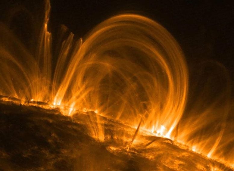 Apparent Coronal Loops TRACE