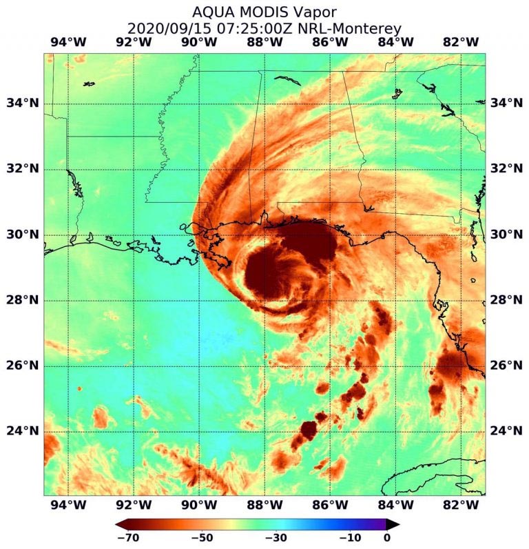 Aqua MODIS Hurricane Sally