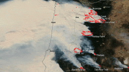 Aqua Satellite Oregon Wildfires September 2020