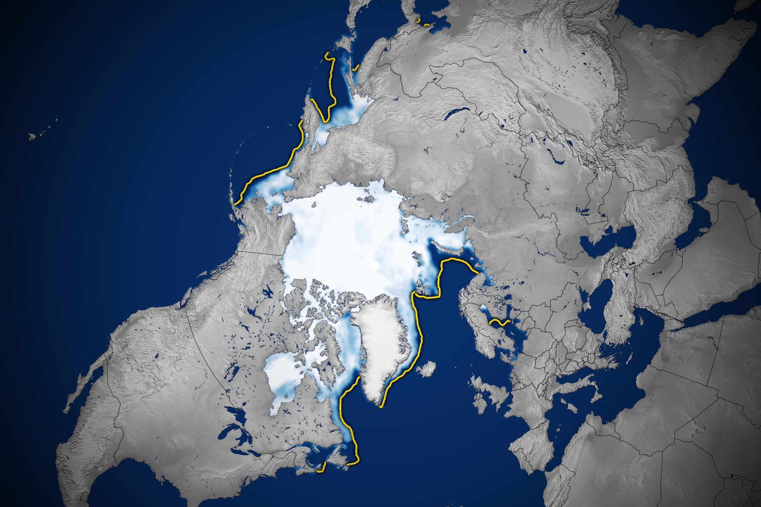 Arctic ice hits record low at winter peak