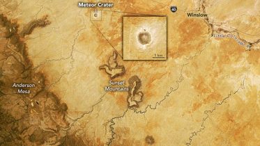 Arizona’s Meteor Crater Annotated