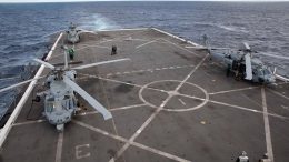 Artemis I Recovery Team Run Practice Flight Operations Procedures Aboard USS Portland